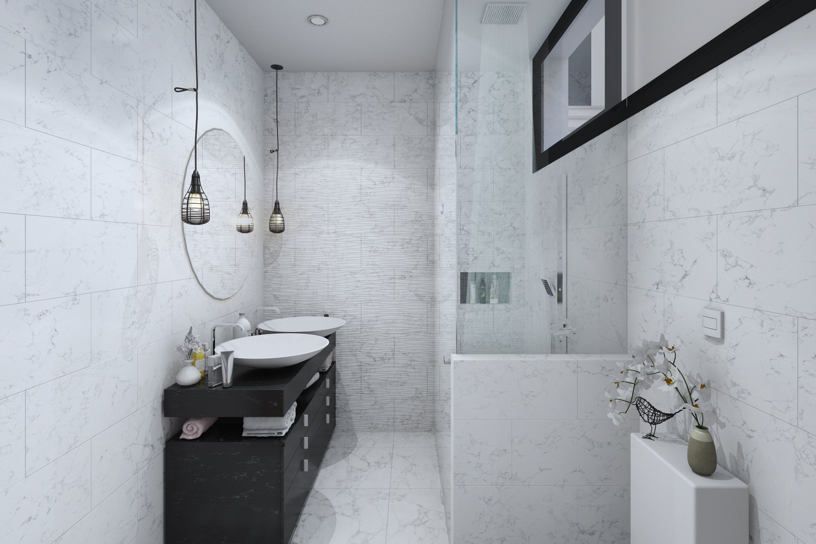Luxury marble bathroom
